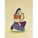Lady Playing Dafli