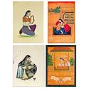 Ragini and Rajput Woman - Set of 4 Posters