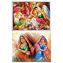 Rajasthani Beauties - Set of 3 Posters