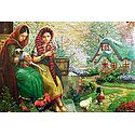 Ladies in Front of Beautiful Farm House