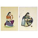 Ragini and Rajput Woman - Set of 2 Posters