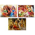 Rajasthani Beauties - Set of 3 Posters