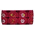 Embroidered Red Cloth with Cardboard Bangle Box