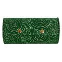 Embroidered Green Cloth with Cardboard Bangle Box