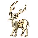 Wooden Deer -  Wall Hanging