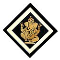 Ganesha - Straw Craft - Framed with Glass