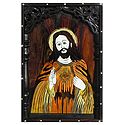 Jesus Christ - Inlaid Rosewood Wall Hanging