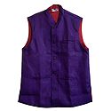 Mens Dark Purple Sleeveless Jacket