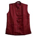 Mens Red Sleeveles Jacket