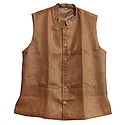Mens Light Brown Sleeveless Jacket