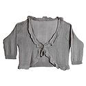 Fashionable Frilled Woolen Shrug