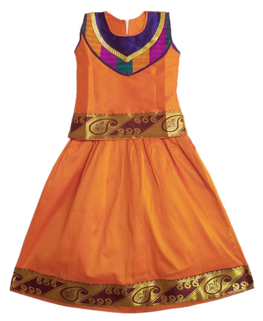 ghagra choli golden