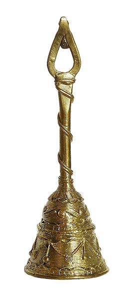 Decorated Ritual Dhokra Brass Bell