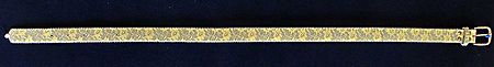 Light Yellow and White Glitter Belt