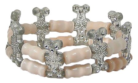 Acrylic Beaded Stretch Bracelet