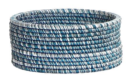 Dark Cyan with White Thread Bangles