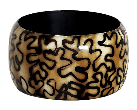 Light Brown with Dark Brown Design Bracelet