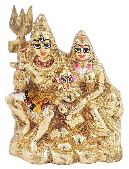 Shiva, Parvati and Ganesha
