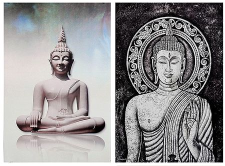 Lord Buddha - Set of 2 Posters