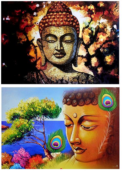 Lord Buddha - Set of 2 Posters