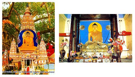 Buddha and Mahabodhi Temple - Set of 2 Posters