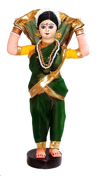 Tamasha Folk Dancer from Maharashtra - Cloth Doll