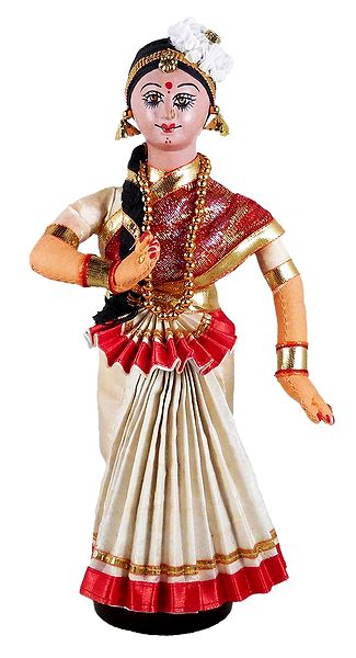 Mohini Attam Dancer -  Cloth Doll
