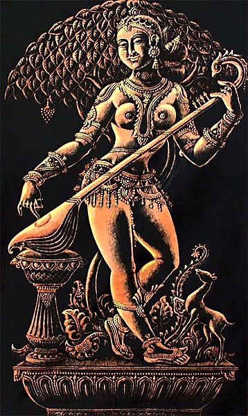 The Apsara - Painting on Silk