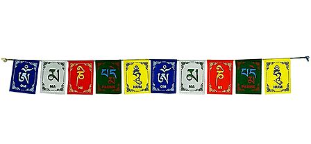 Multicolor Buddhist Prayer Flags for Car