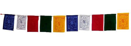 Multicolor Buddhist Prayer Flags for Car