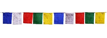 Multicolor Buddhist Prayer Flags