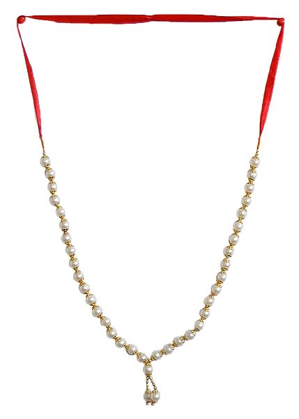 White Bead Garland