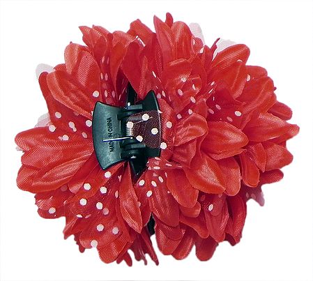 Red Flower Hair Clutcher