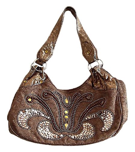 Elegant Beaded and Sequined Bag