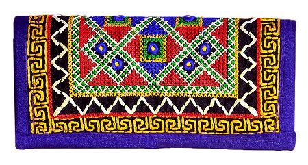 Embroidered Cloth Clutch Purse