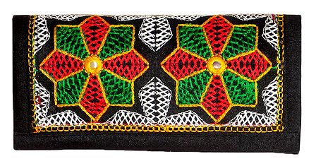 Embroidered Cloth Clutch Purse