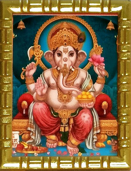 Lord Ganesha - Framed Picture