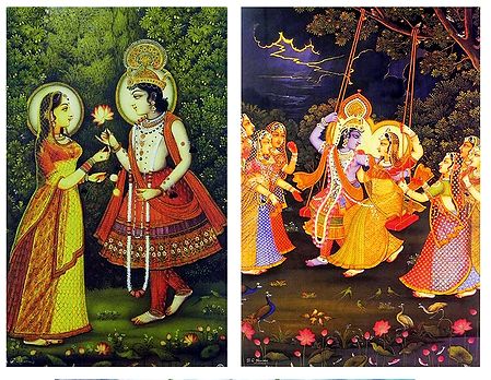 Radha Krishna - Set of 2 Posters