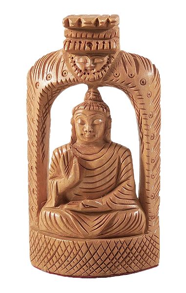 Meditating Wooden Buddha