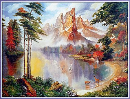 The Lake by the Mountain