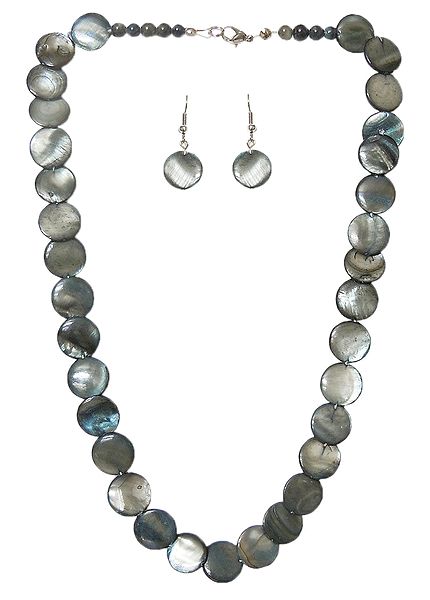Shell Necklace in Grey