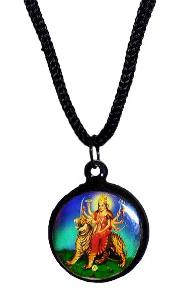 Double Sided Deity Pendant with Black Cord