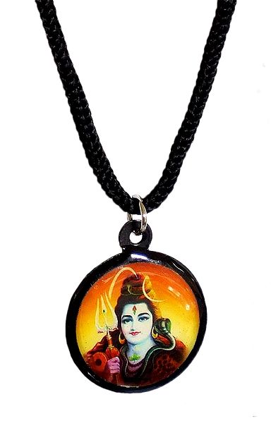 Double Sided Deity Pendant with Black Cord