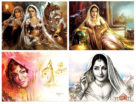 Indian Women - Set of 4 Posters