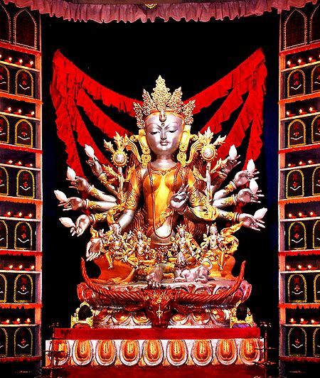 Buddhist Style Durga