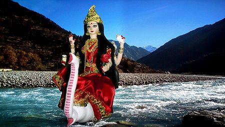 Goddess Ganges Photo - Unframed Photo Print on Paper
