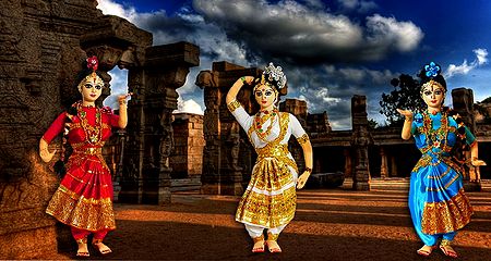 Kuchipudi Dancers - Unframed Photo Print on Paper