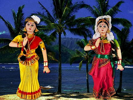 Mohini Attam Dancers - Unframed Photo Print on Paper 