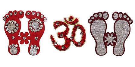 Om and Charan Sticker