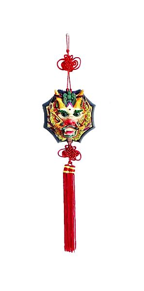 Dragon Face Holding Ball - Wall Hanging